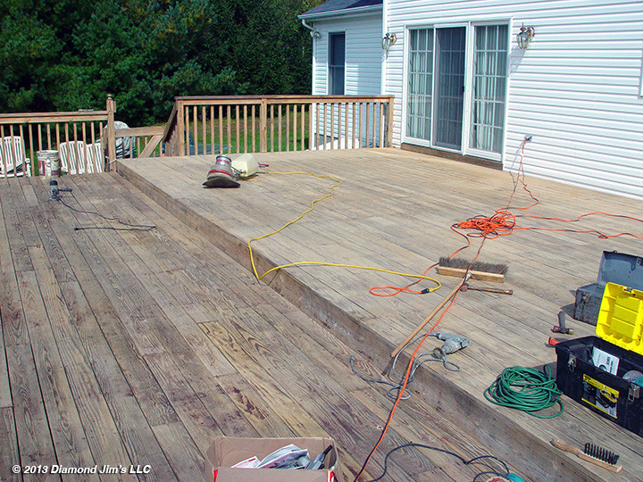 Stripping Deck Paint
 Paint Stripping