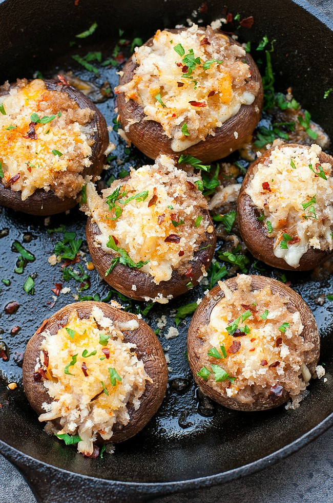Stuffed Mushroom Recipes With Crab Meat
 Crab Stuffed Mushrooms Recipe Peas and Crayons