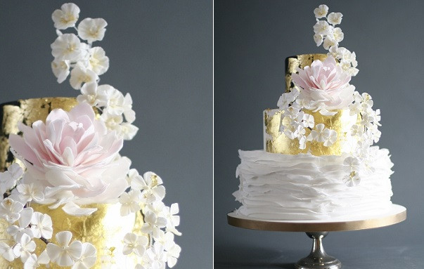 Sugar Flowers For Wedding Cakes
 Climbing Sugar Flowers Elevated Floral Arrangements Cake
