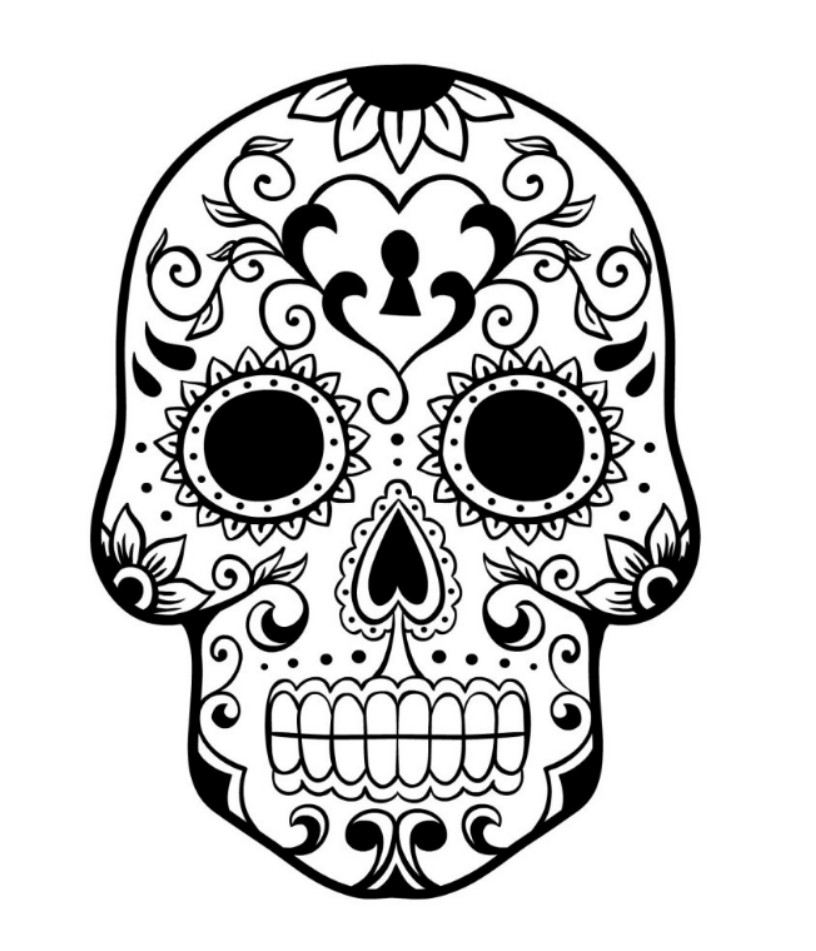 Sugar Skull Coloring Pages For Kids
 Skeleton Bride And Groom Drawing at GetDrawings