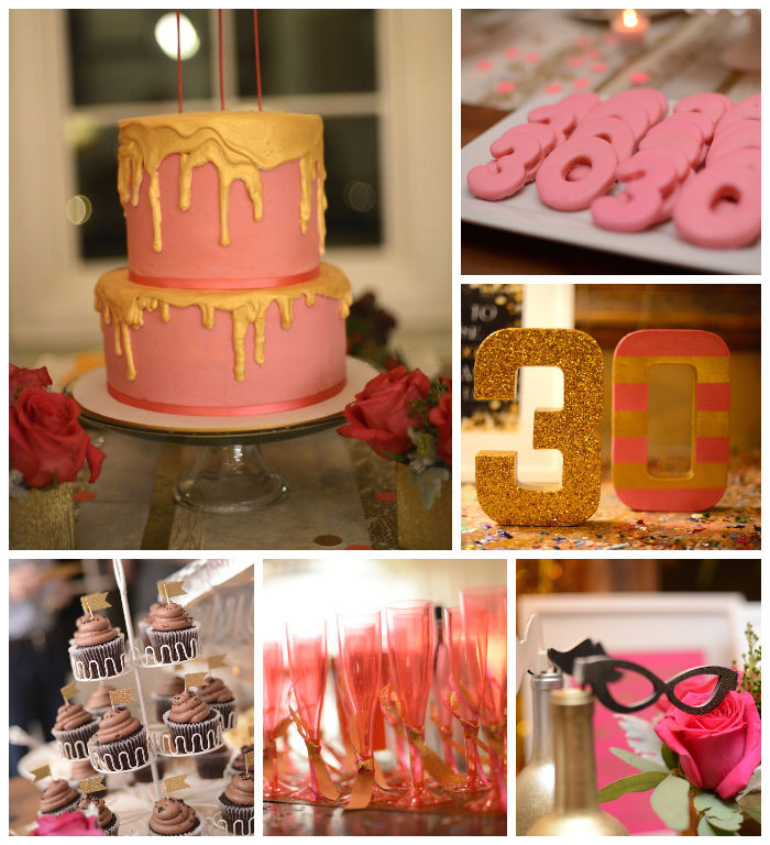 Summer 30Th Birthday Party Ideas
 Kara s Party Ideas Pink Gold and Old 30th Birthday Party