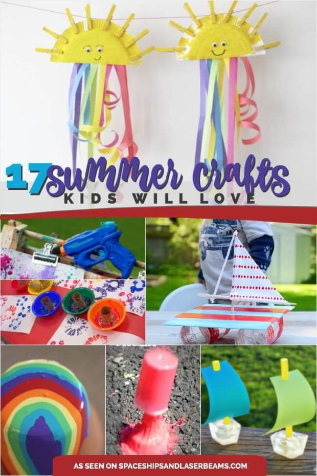 Summer Crafts For Preschoolers Easy
 17 Great Summer Crafts for Kids Spaceships and Laser Beams