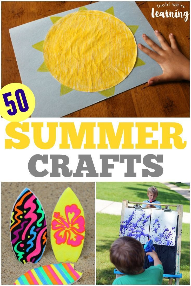 Summer Crafts For Preschoolers Easy
 50 Super Easy Super Fun Summer Crafts for Kids