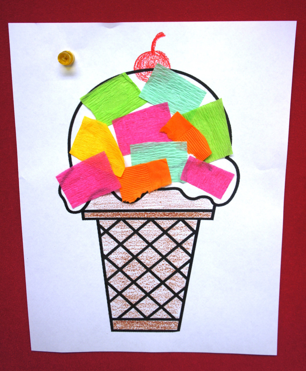 Summer Crafts For Preschoolers Easy
 Ice Cream