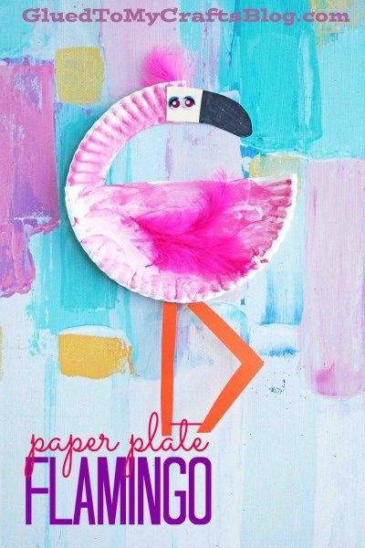 Summer Crafts For Preschoolers Easy
 Paper Plate Flamingo Kid Craft