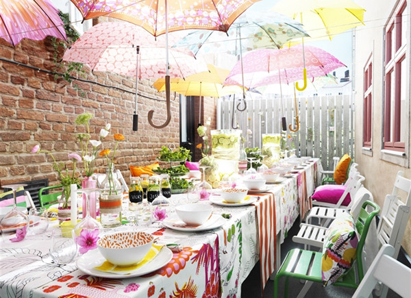 Summer Garden Party Ideas
 Summer Garden Party With Umbrella Decorations