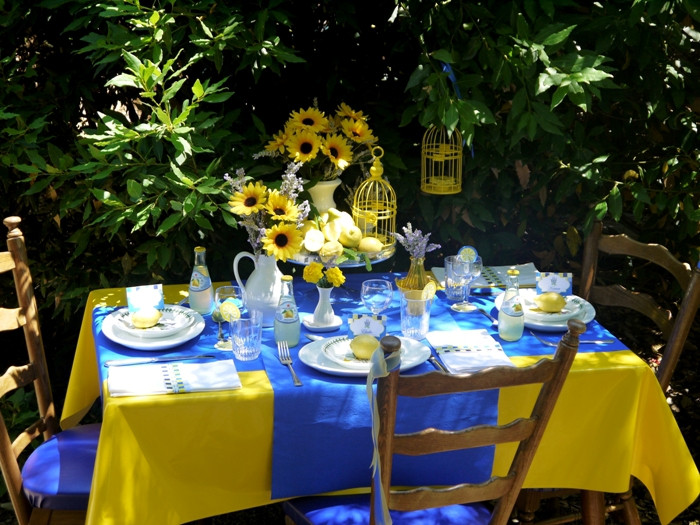 Summer Lunch Party Ideas
 Lemon and Lavender Provence Brunch Tablescape Party