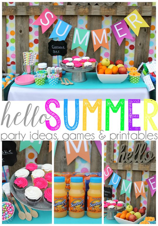 Summer Party Theme Ideas For Adults
 Hello Summer Party Ideas Games & Printables