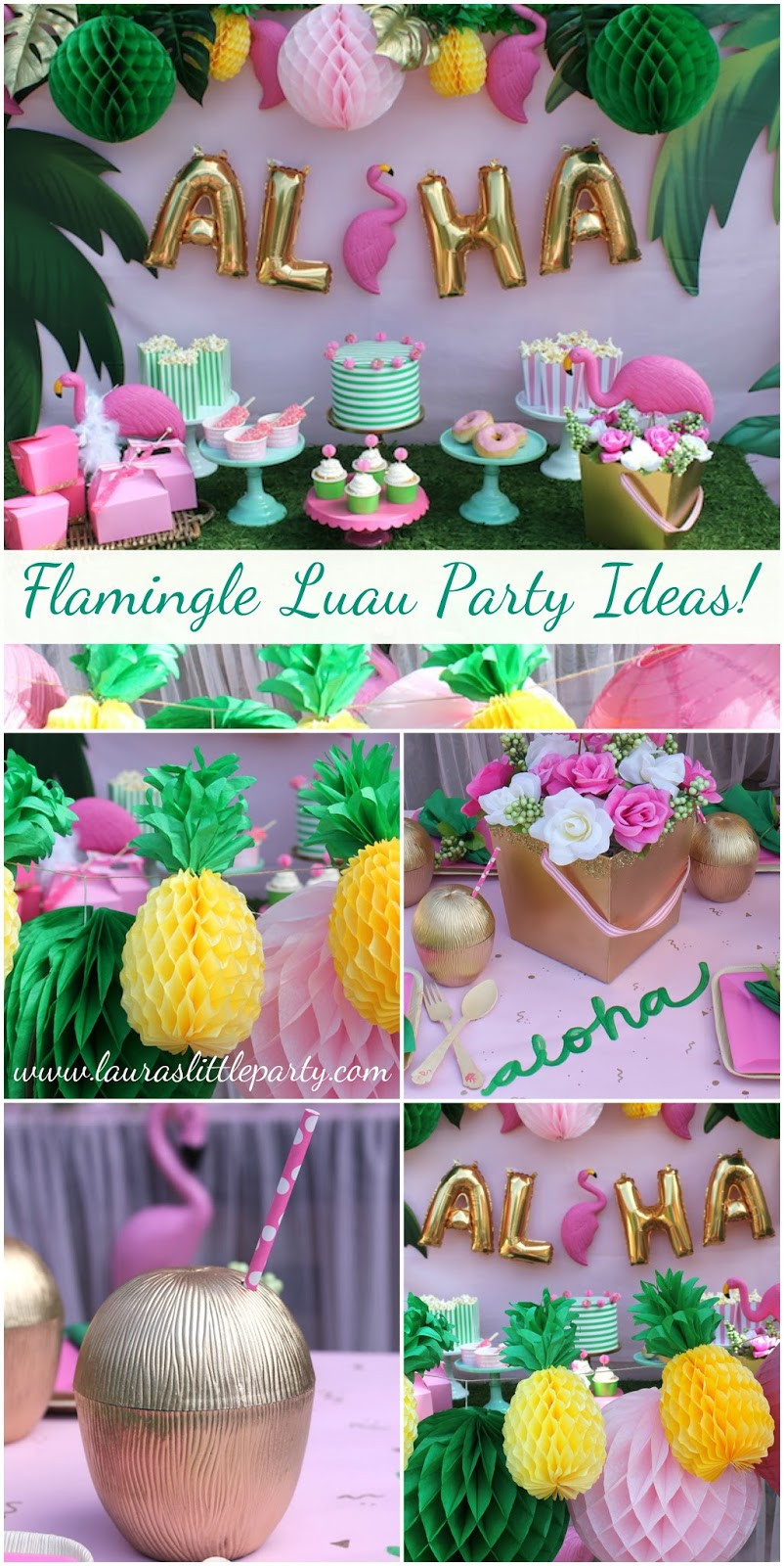 Summer Party Theme Ideas For Adults
 Let s Flamingle Luau Summer Party Ideas LAURA S little