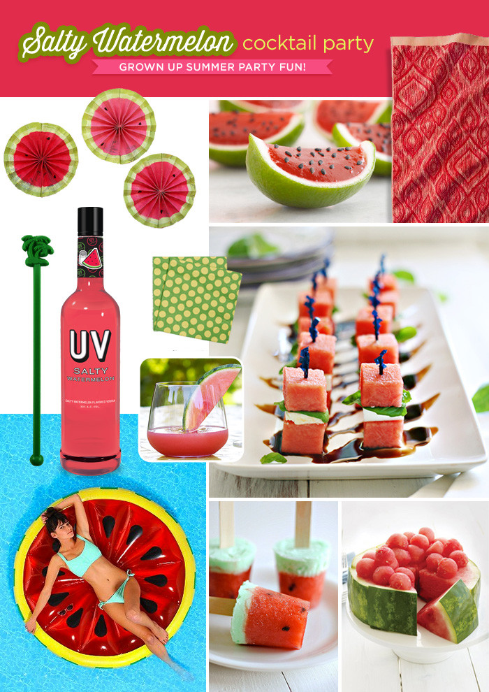 Summer Party Theme Ideas For Adults
 "Salty Watermelon" Summer Cocktail Party Theme Hostess