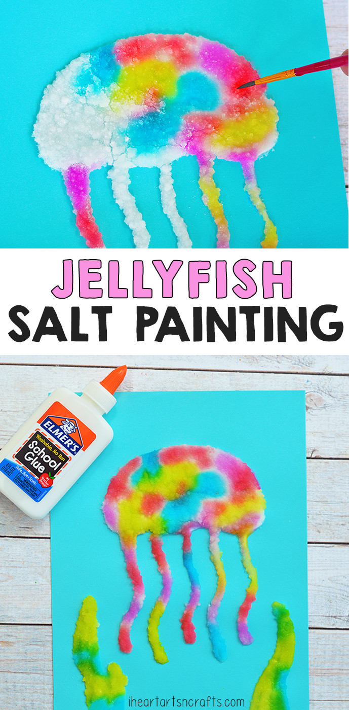 Summer Preschool Art Projects
 Jellyfish Salt Painting Activity For Kids
