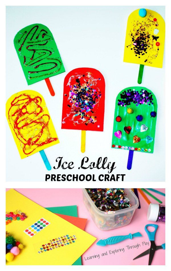 Summer Preschool Art Projects
 Ice Lolly Preschool Craft