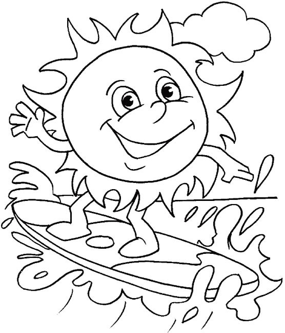 Summer Printable Coloring Pages
 Summer Coloring Pages for Kids Print them All for Free