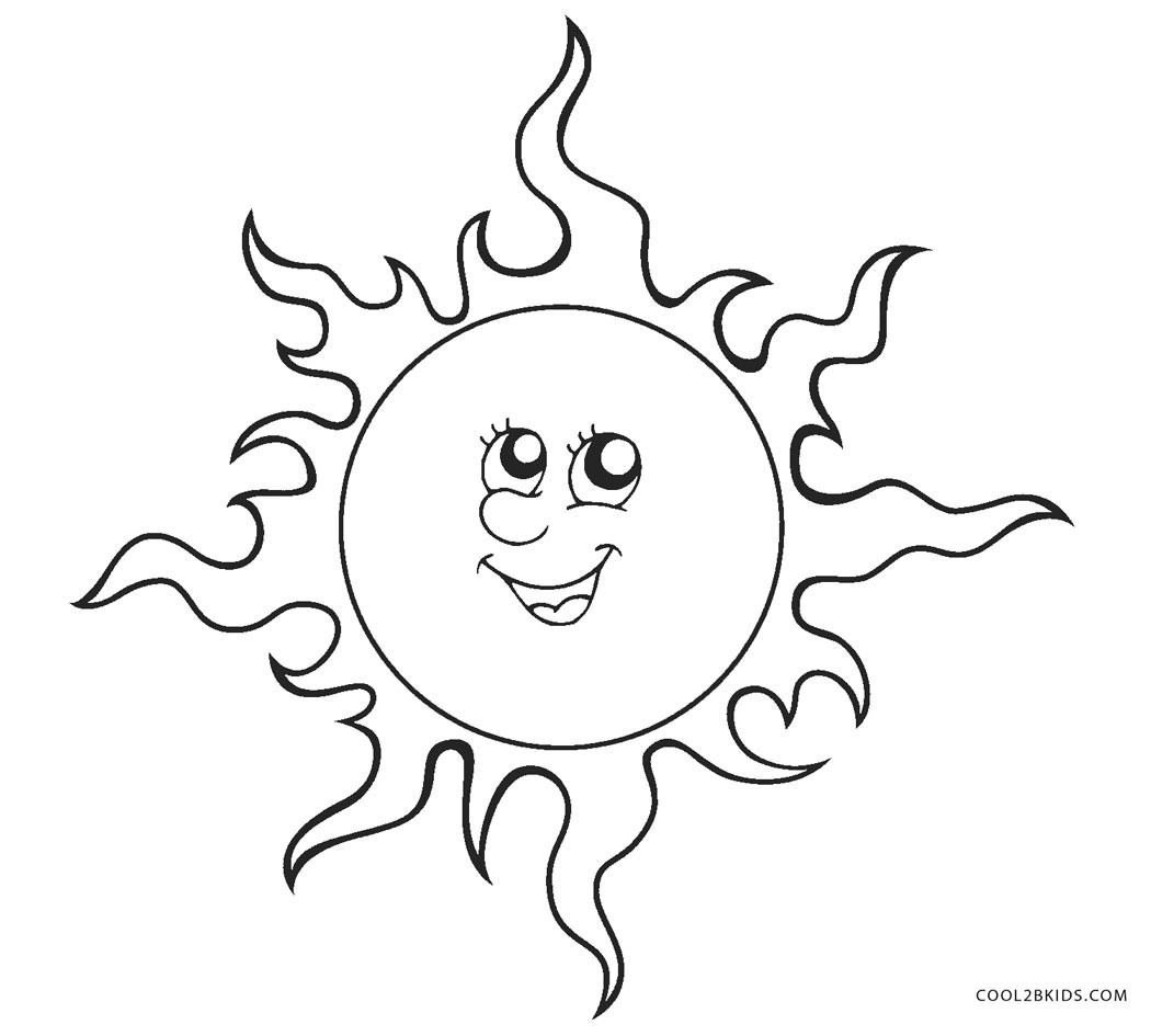 Sun Coloring Pages For Kids
 Free Printable Sun Coloring Pages For Kids