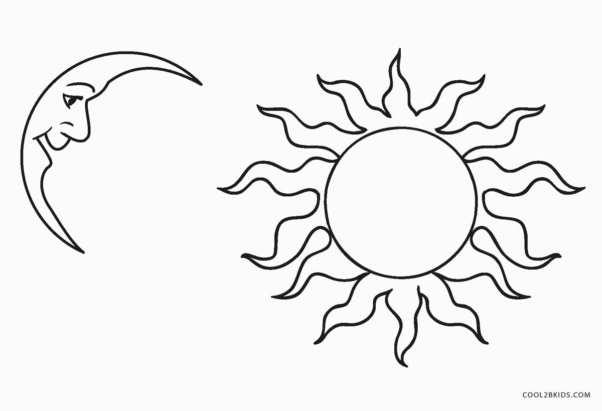 Sun Coloring Pages For Kids
 Free Printable Sun Coloring Pages For Kids