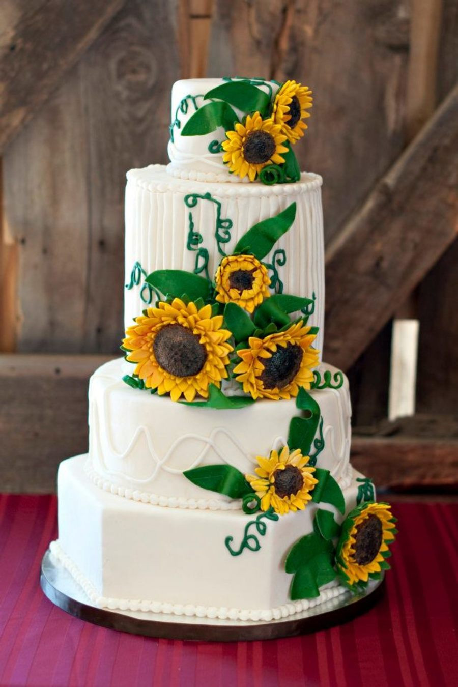 Sunflower Wedding Cakes
 Sunflower Wedding Cake CakeCentral