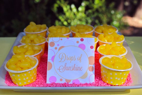 Sunshine Birthday Party
 Items similar to Instant Printable Food Labels You Are My