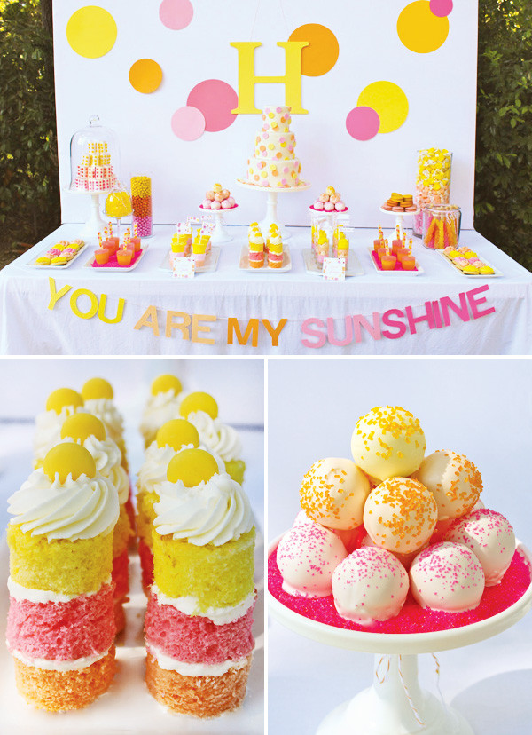 Sunshine Birthday Party
 You Are My Sunshine Birthday Party Hostess with the