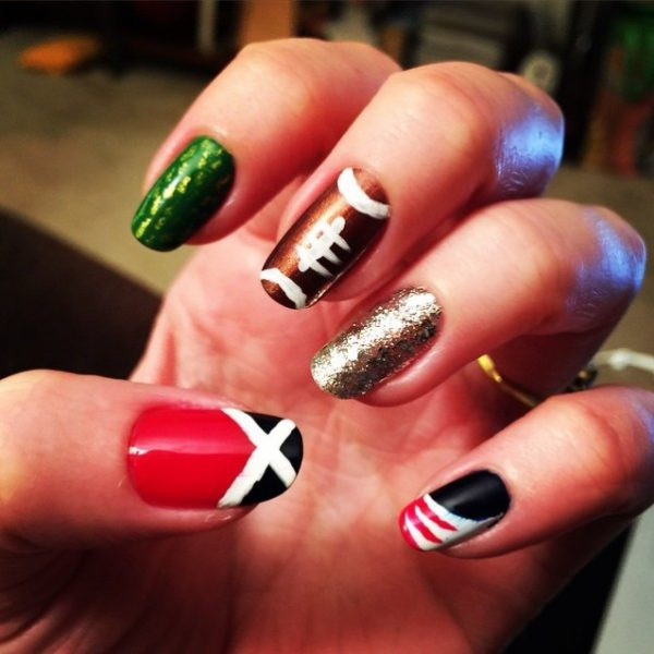 Super Bowl Nail Designs
 Ready for Super Bowl 26 Amazing Football Nail Art Designs