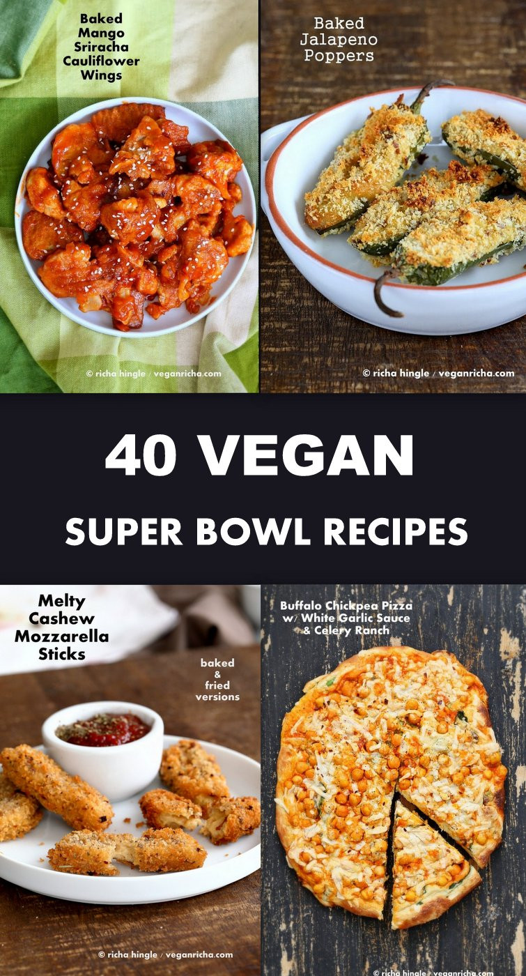 Super Bowl Vegetarian Recipes
 40 Vegan Super Bowl Recipes Party Recipe Roundup Vegan