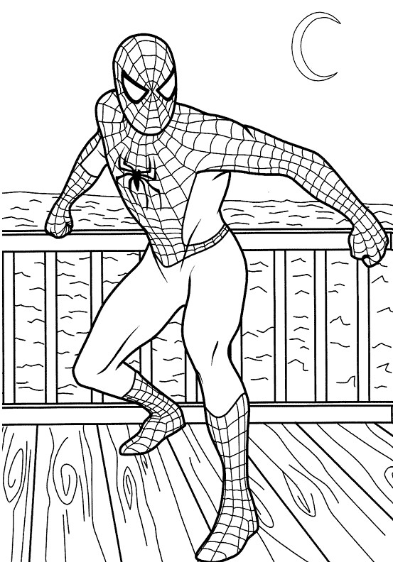 Super Hero Coloring Pages For Kids
 Coloring Pages Kids Spiderman Super Hero
