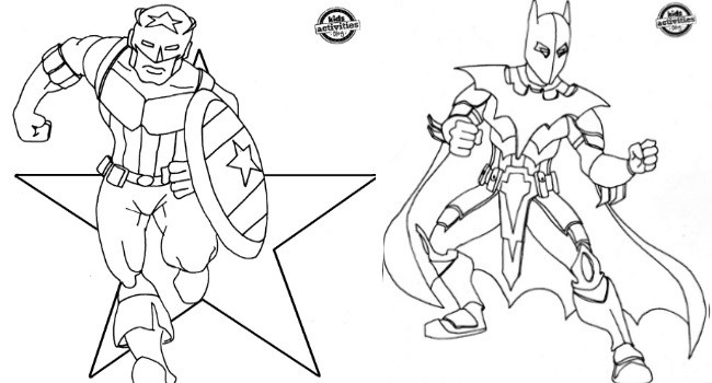 Super Hero Coloring Pages For Kids
 Superhero Inspired Coloring Pages