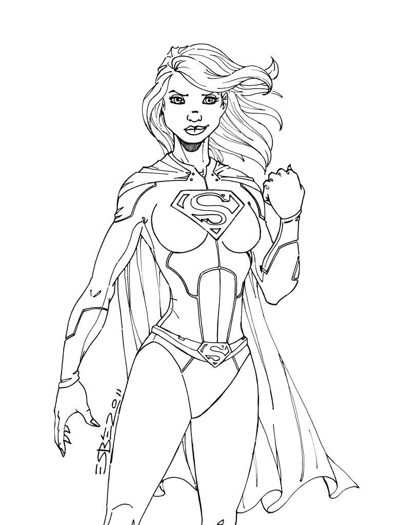Super Hero Girls Coloring Pages
 Supergirl Coloring Pages