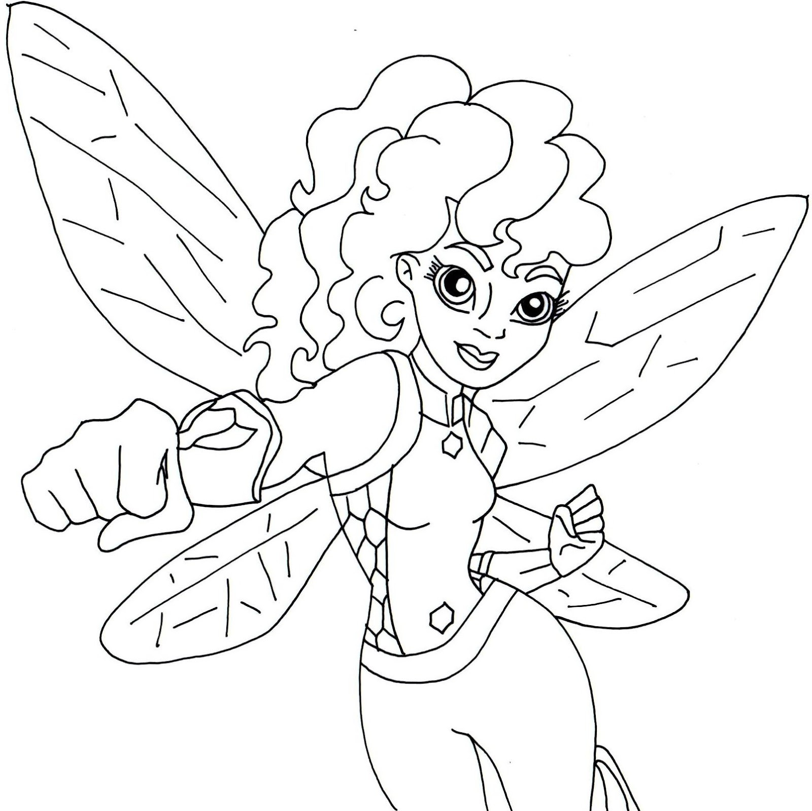Super Hero Girls Coloring Pages
 Free Printable Super Hero High Coloring Pages Bumblebee