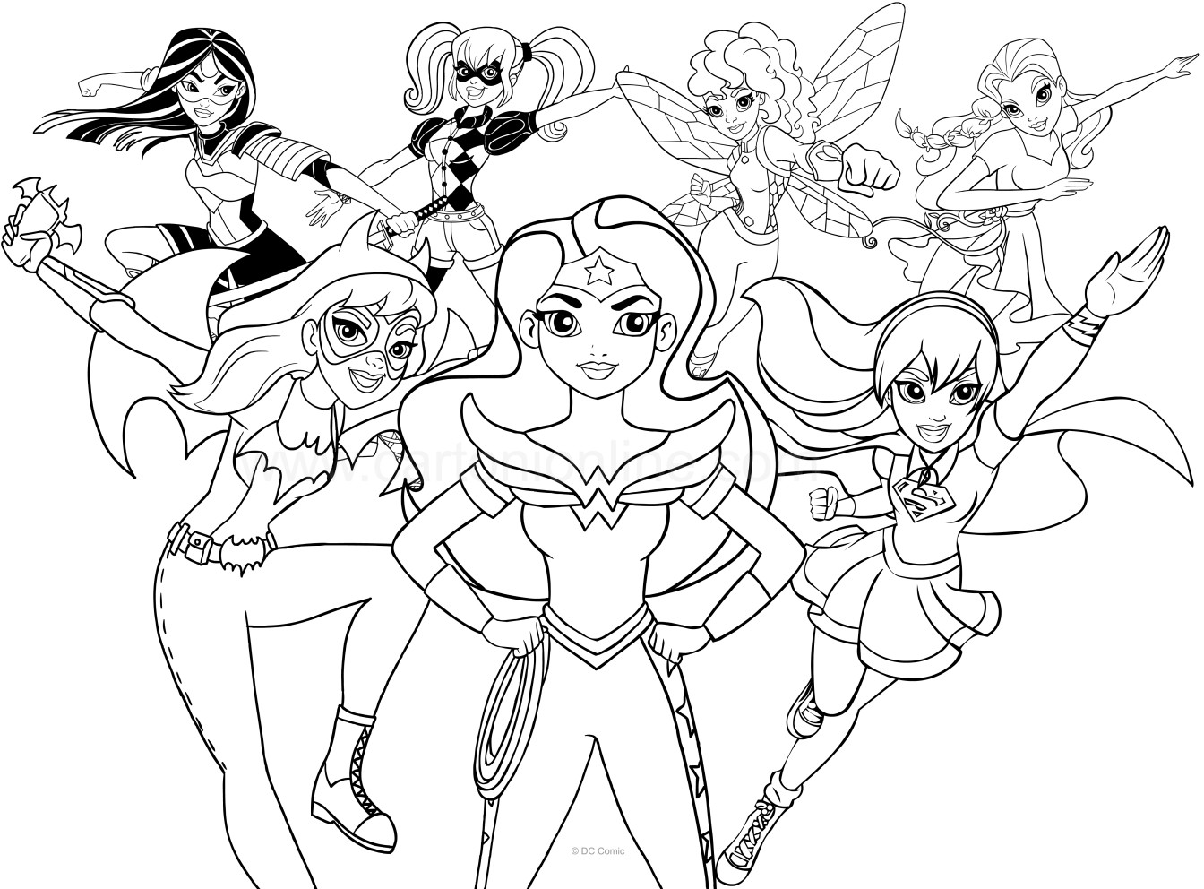 Super Hero Girls Coloring Pages
 Disegni Da Colorare Supereroi coloradisegni
