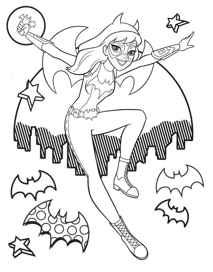 Super Hero Girls Coloring Pages
 for kids DC Superhero Girls Coloring Pages Best Coloring