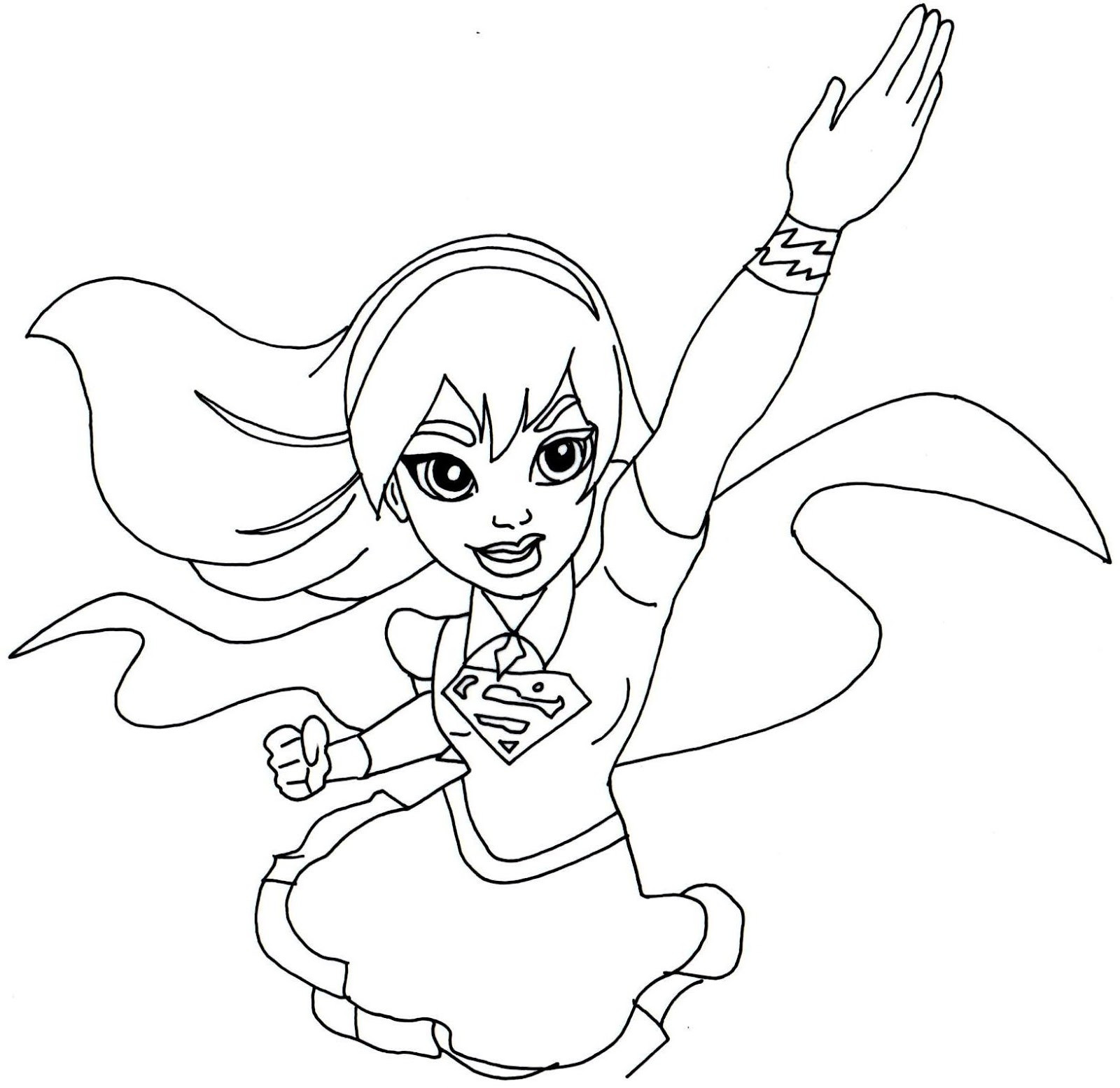 Super Hero Girls Coloring Pages
 Free Printable Super Hero High Coloring Pages Supergirl