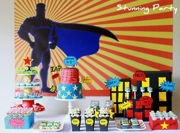 Superhero Birthday Party Decorations
 41 Superhero Birthday Party Supplies Games Decorations