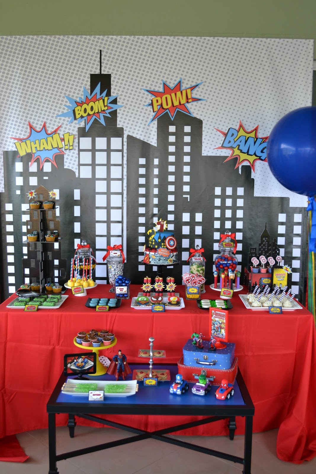 Superhero Birthday Party Decorations
 Partylicious Events PR Superhero Party