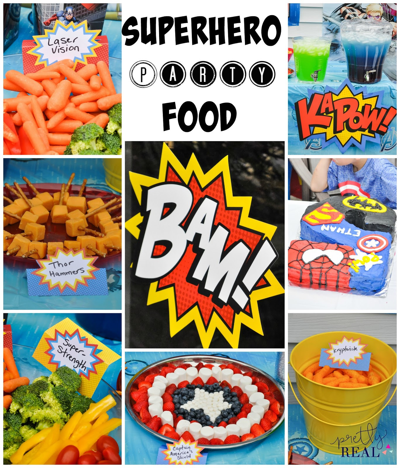 Superhero Birthday Party Food Ideas
 Super Cute Superhero Party with Zero DIY Pretty Real