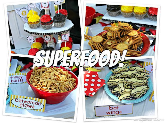 Superhero Birthday Party Food Ideas
 superhero food ideas and free printables