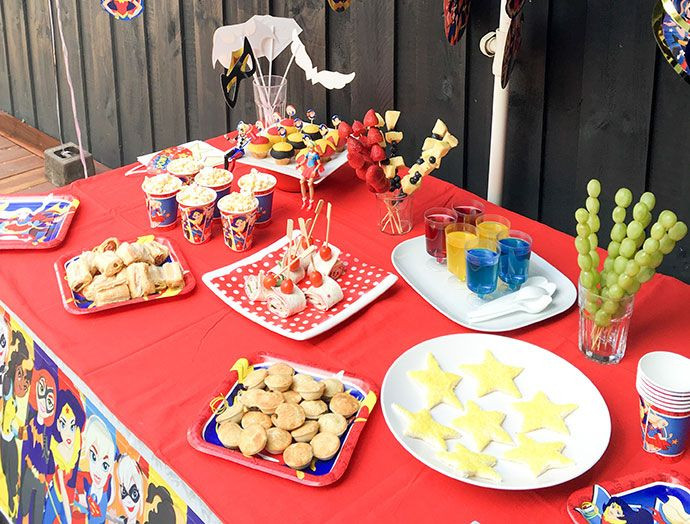 Superhero Birthday Party Food Ideas
 Emma’s ‘DC Super Hero Girls’ Party Fun Party Food
