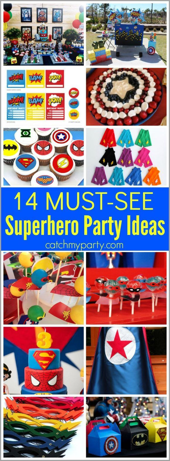 Superhero Birthday Party Supplies
 14 must see superhero parties ideas including cakes