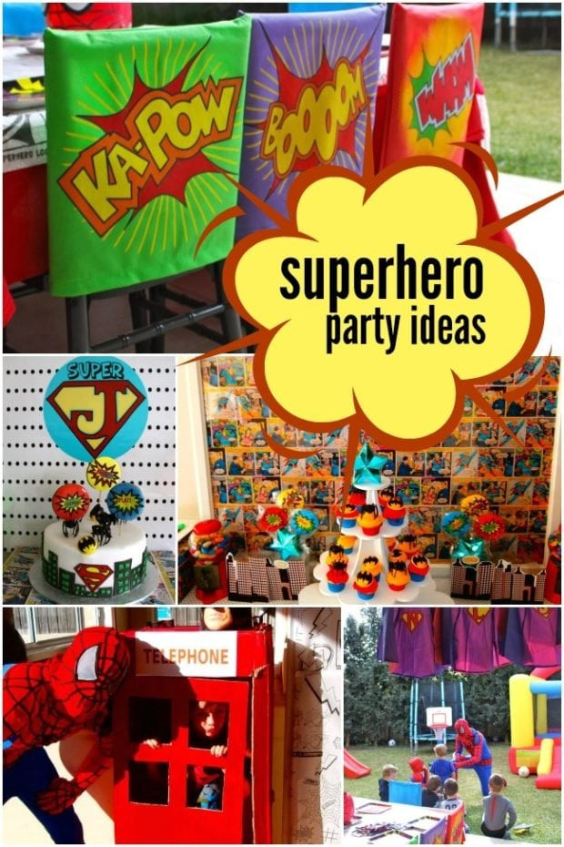 Superhero Birthday Party Supplies
 A Boy s Super Hero Birthday Party