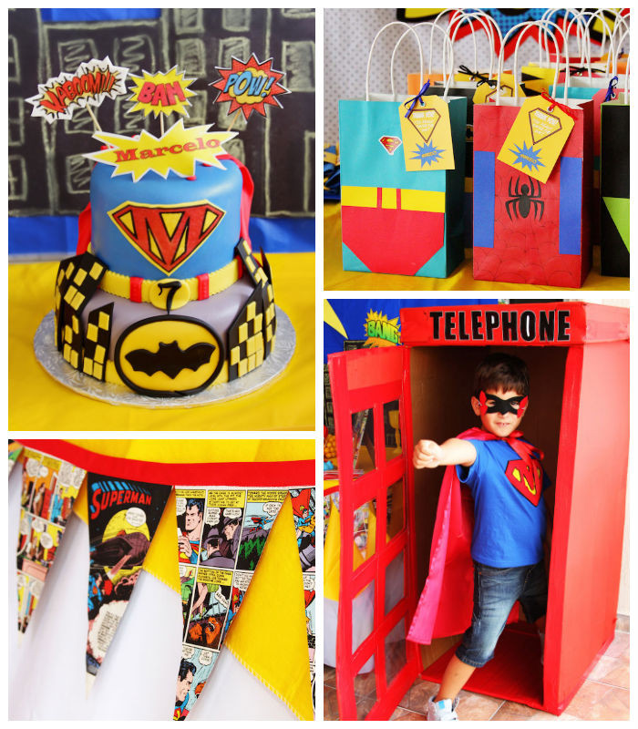 Superhero Birthday Party Supplies
 Kara s Party Ideas Superheroes Birthday Party