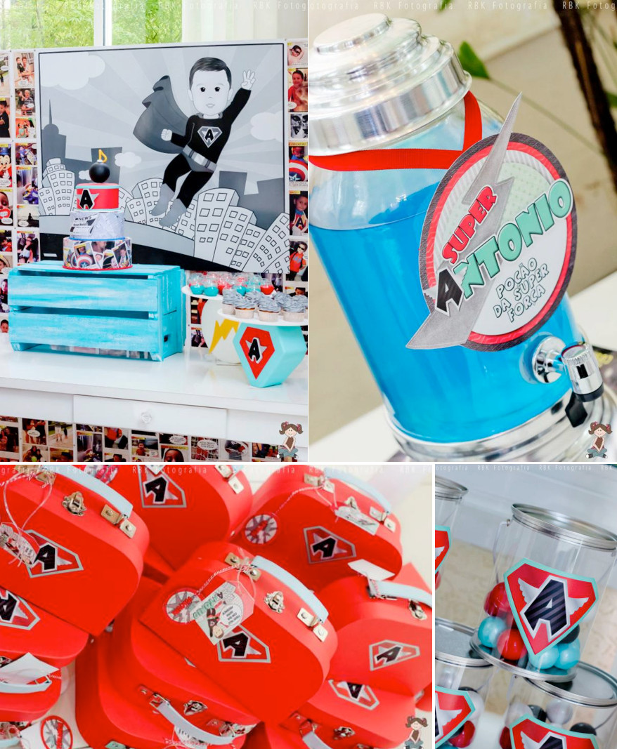 Superhero Birthday Party Supplies
 Kara s Party Ideas Superhero Themed Boy Birthday Party
