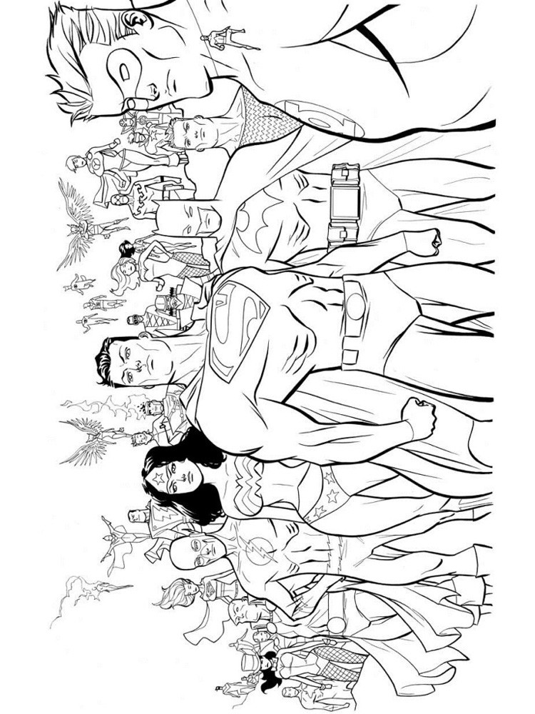 Superhero Coloring Pages For Boys
 Superheroes coloring pages Free Printable Superheroes