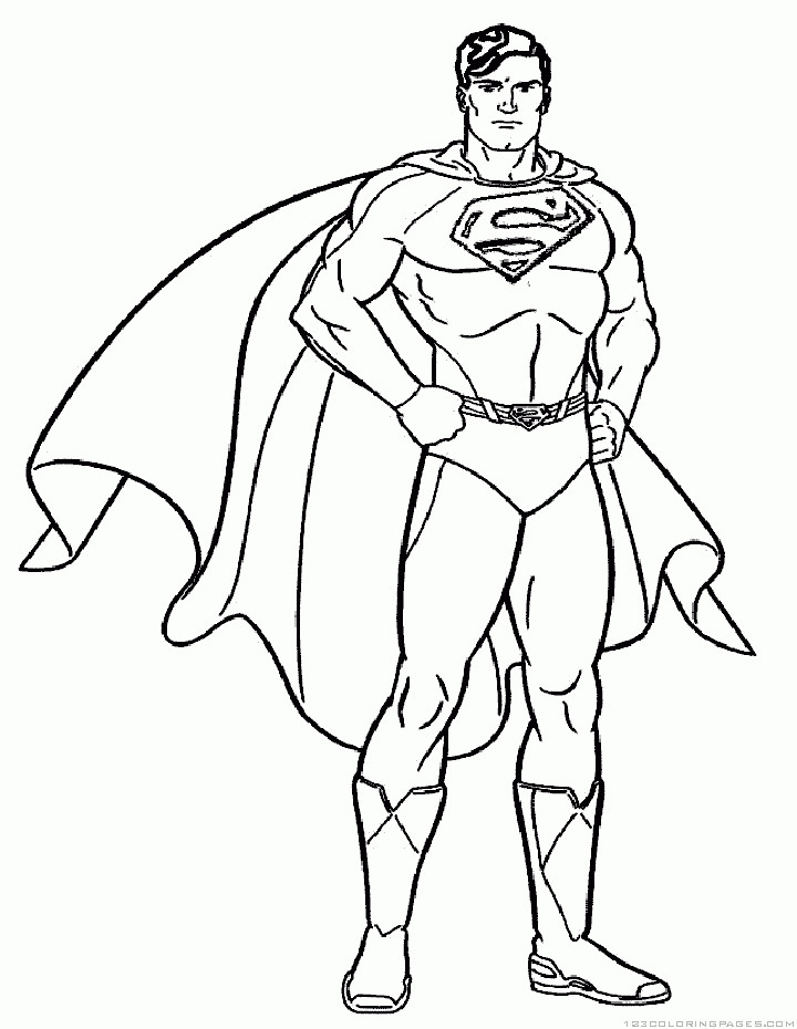 Superhero Coloring Pages For Boys
 Superhero Coloring Pages