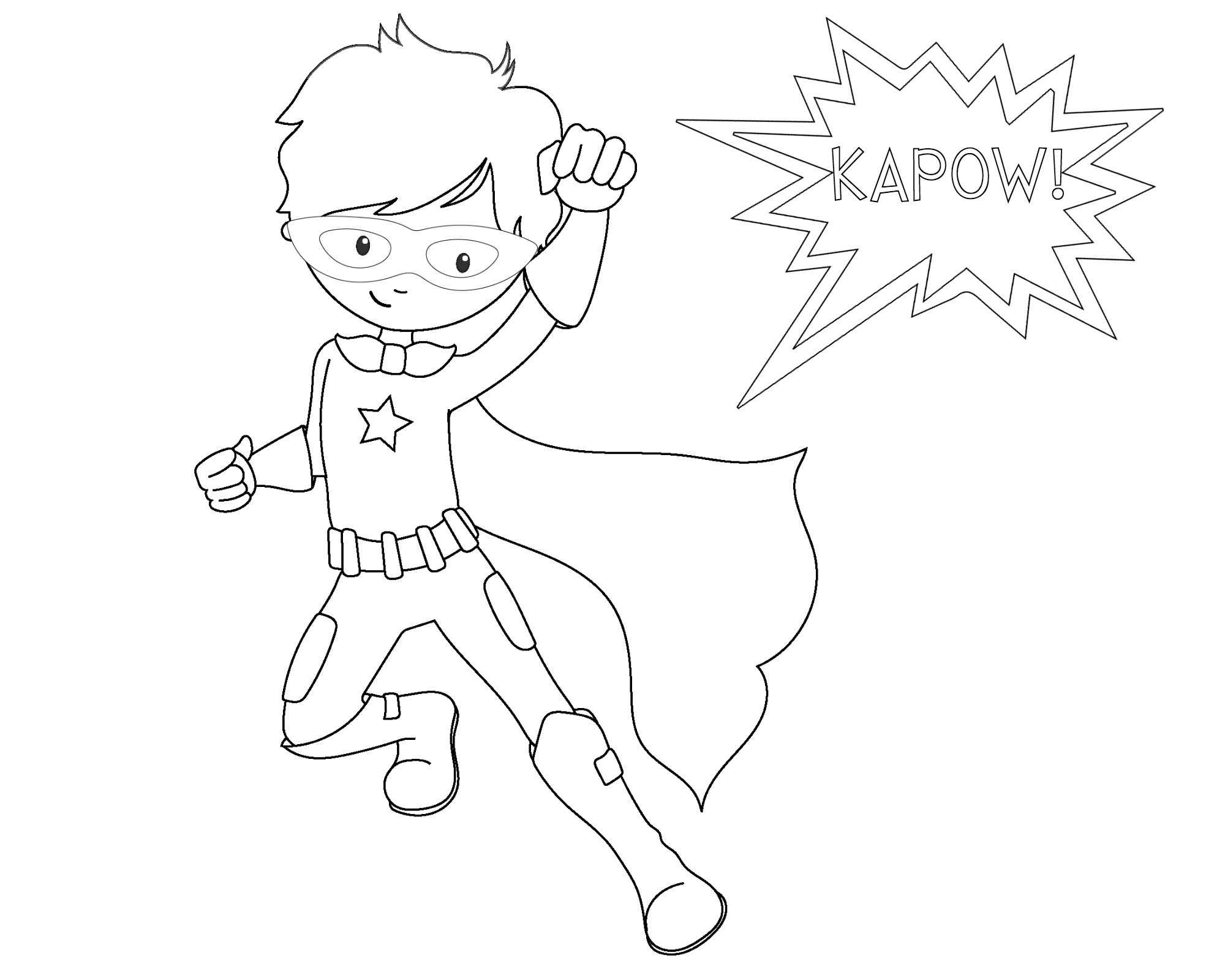 Superhero Coloring Pages For Toddlers
 Free Printable Superhero Coloring Sheets for Kids Crazy