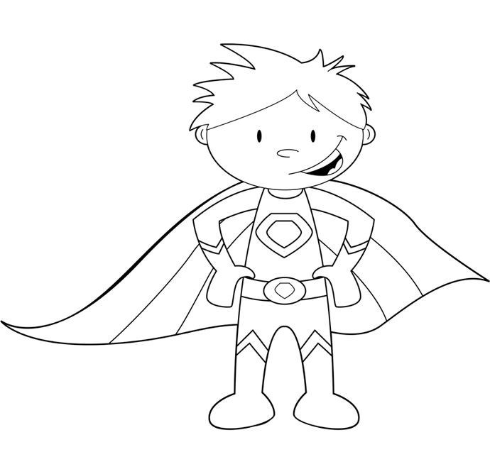 Superhero Coloring Pages For Toddlers
 17 Best images about preschool superhero ideas on