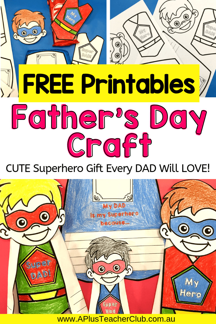 Superhero Gifts For Kids
 Easy To Make Father s Day Superhero Gift Free Printable