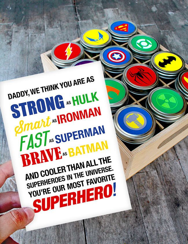 Superhero Gifts For Kids
 Father’s Day