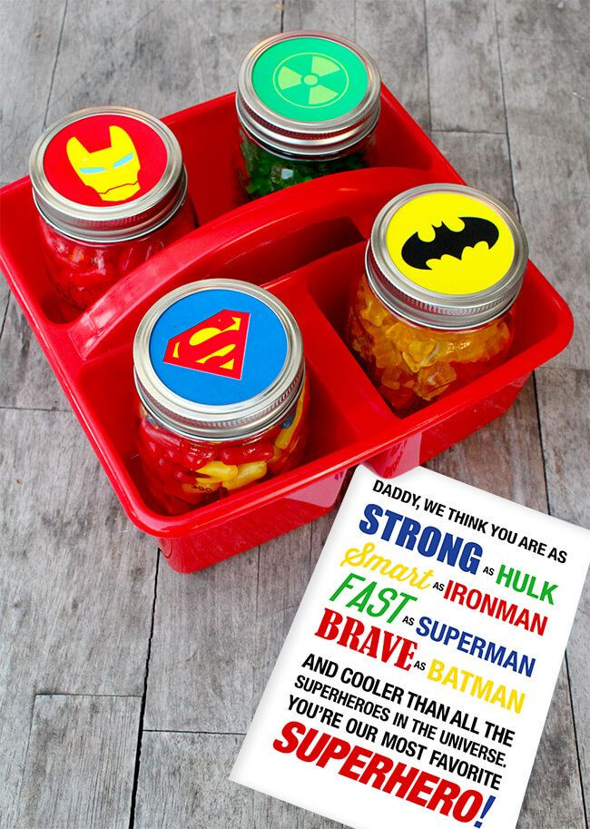 Superhero Gifts For Kids
 Easy Father s Day Superhero Gift with Free Printable