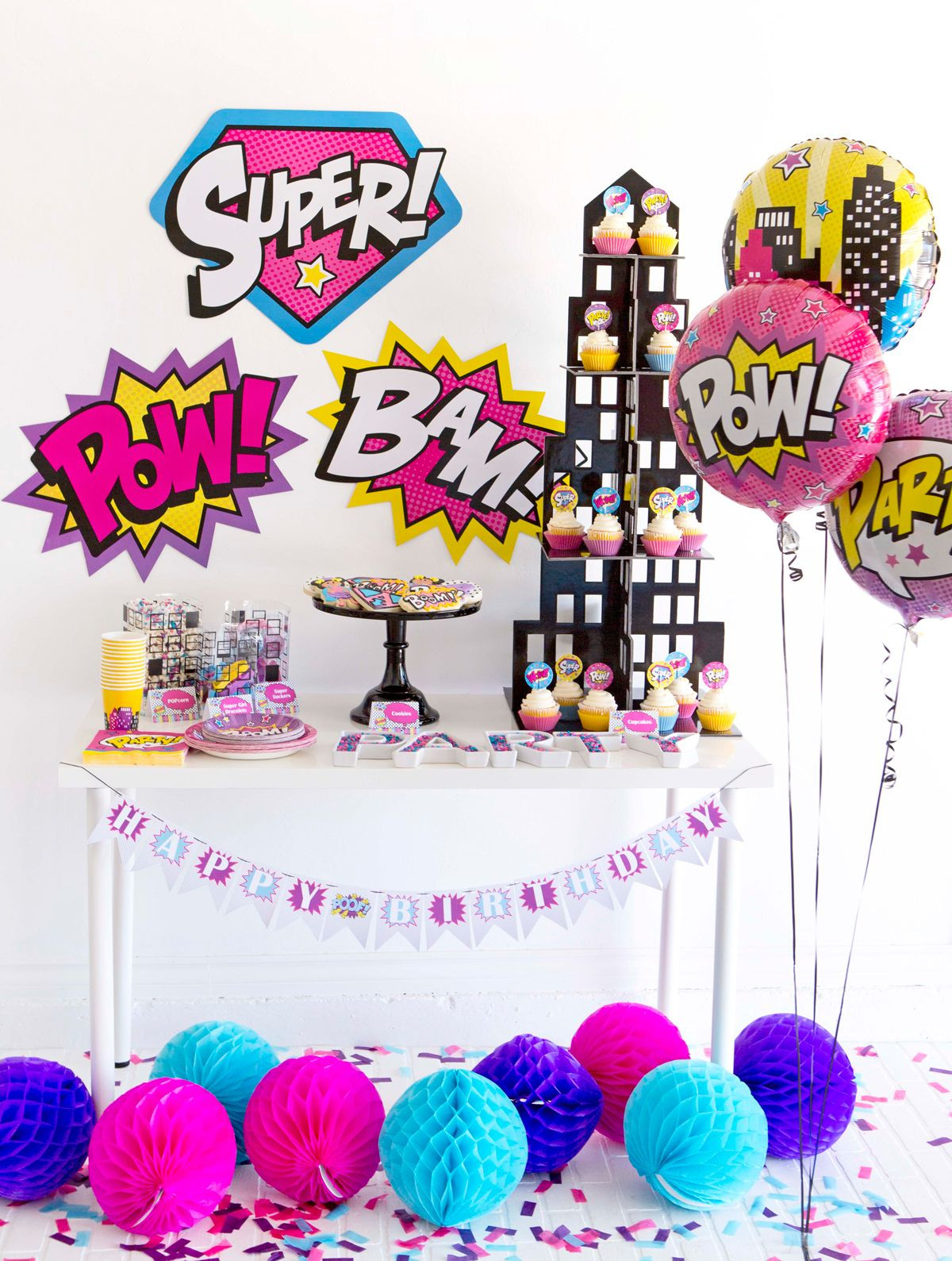 Superhero Girl Birthday Party Ideas
 girl superhero party free printables