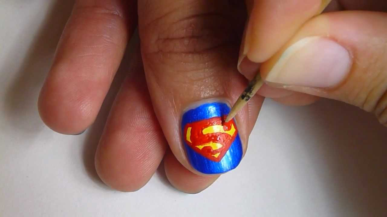 Superman Nail Art
 Superman Nail Art