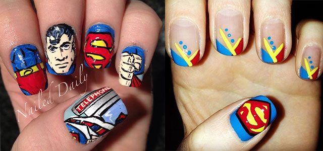 Superman Nail Art
 12 Easy Superman Nail Art Designs Ideas Trends Stickers